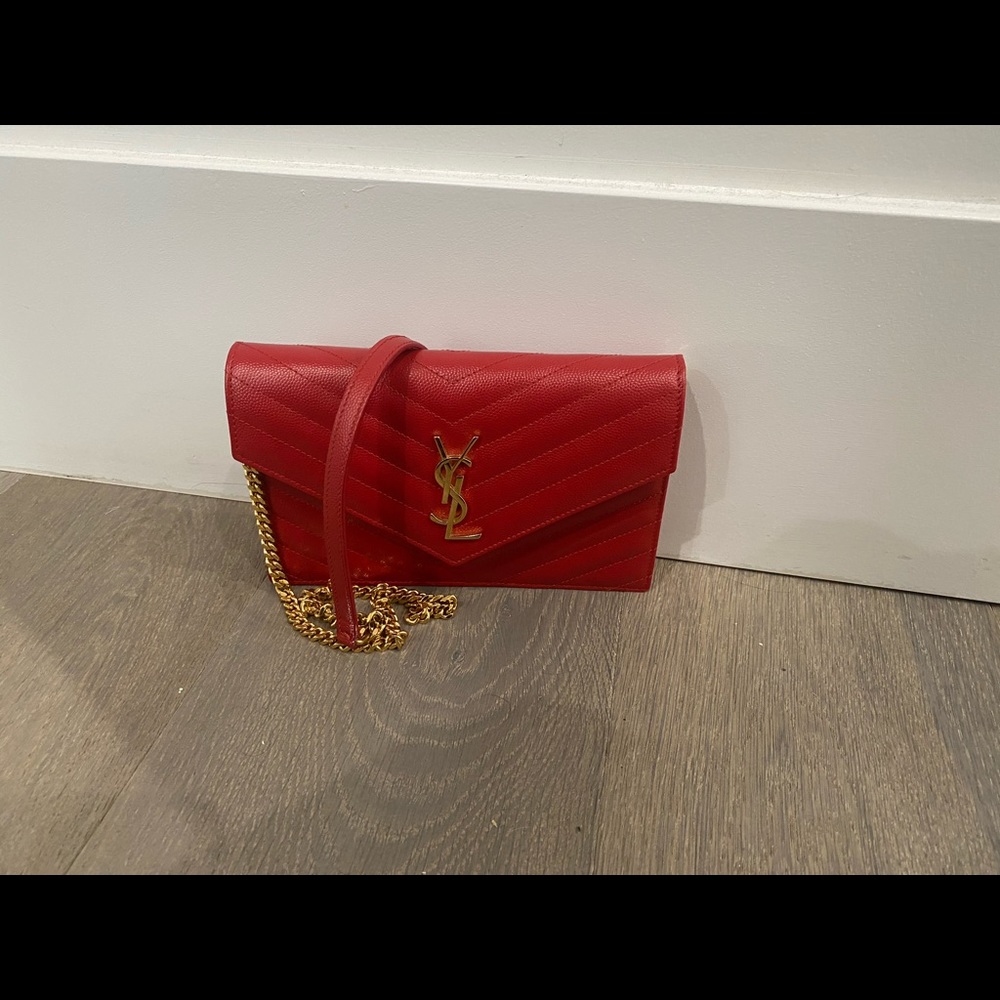 Red YSL bag